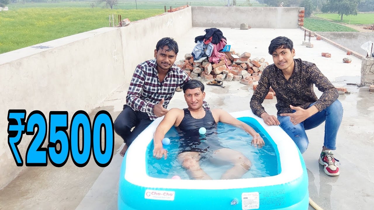 Swimming Pool Unboxing in Hindi |Portable Swimming Pool In Just 2500 Rupees ||