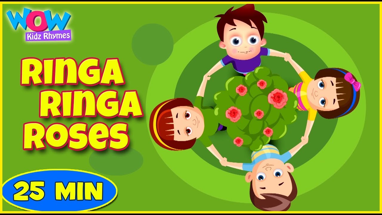 Ringa Ringa Roses | Nursery Rhymes for children | Ring Around the Rosie |  Song for Kids | Kids Time - YouTube