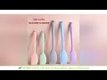 Silicone cream spatula Non-stick butter spatula Heat-resistant kitchen baking tools DIY cake baking