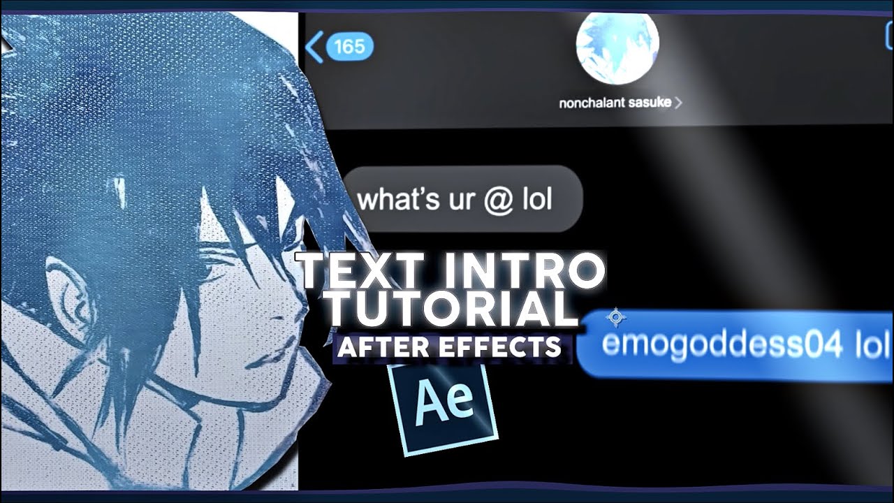 text intro tutorial | after effects - YouTube