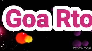 Goa Rto Codes Vehicle RTO Number