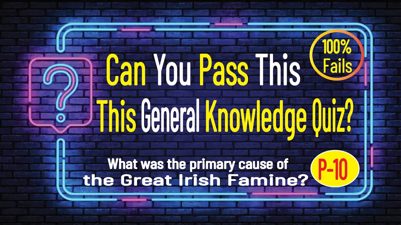 Challenge You Can't Answer All These Quiz | 100% Fail | GK Questions ...