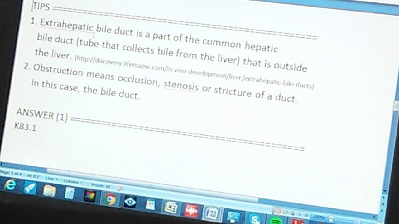 ICD10 JJ10A25103L1 Biliary obstruction YouTube