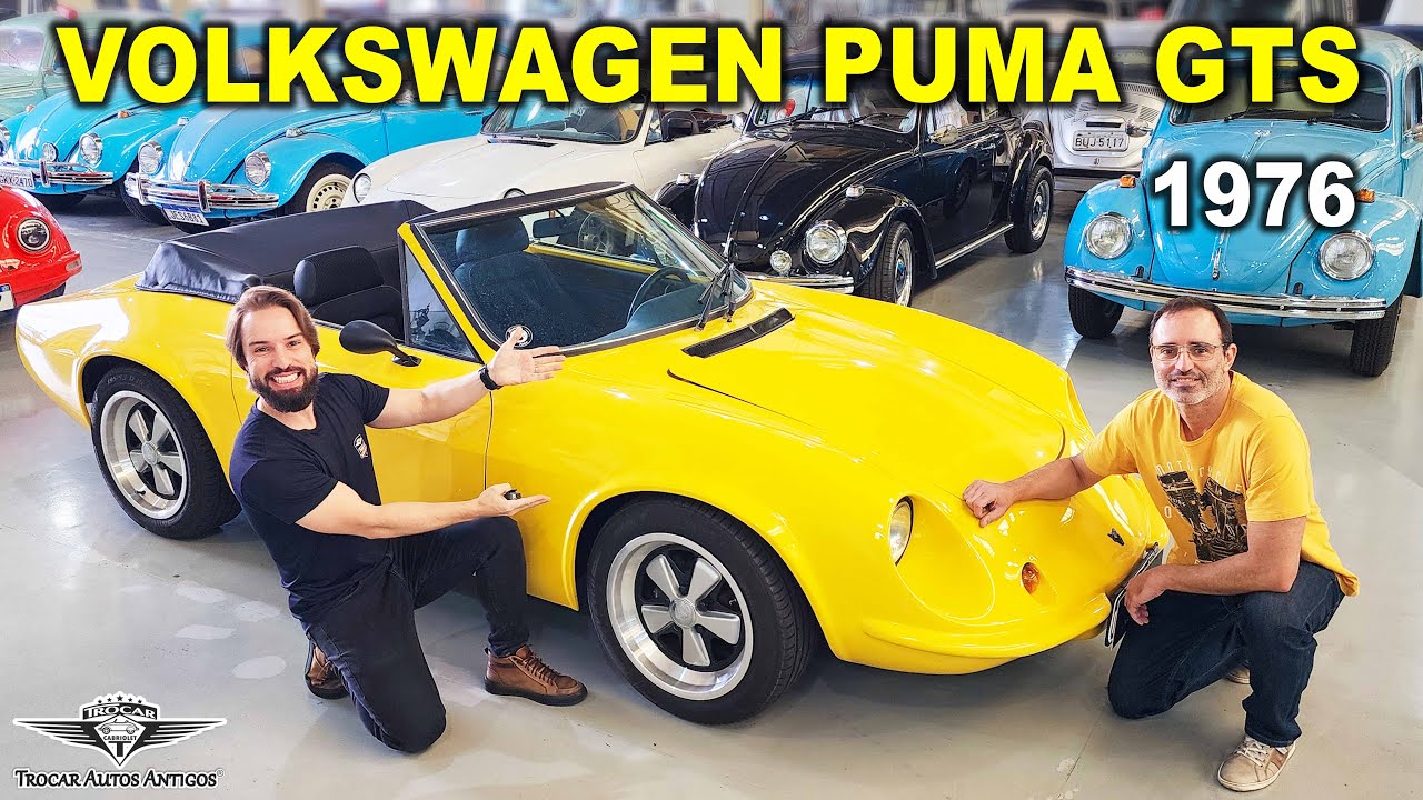 PUMA PORSCHE??🤔 PUMA GTS 1976 amarela - Serviço de confecção da CAPOTA e TAPEÇARIA completa!