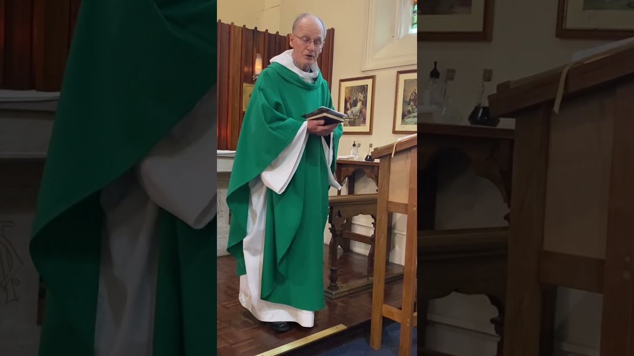 Fr John preaching at Christ Church Anglican Geelong