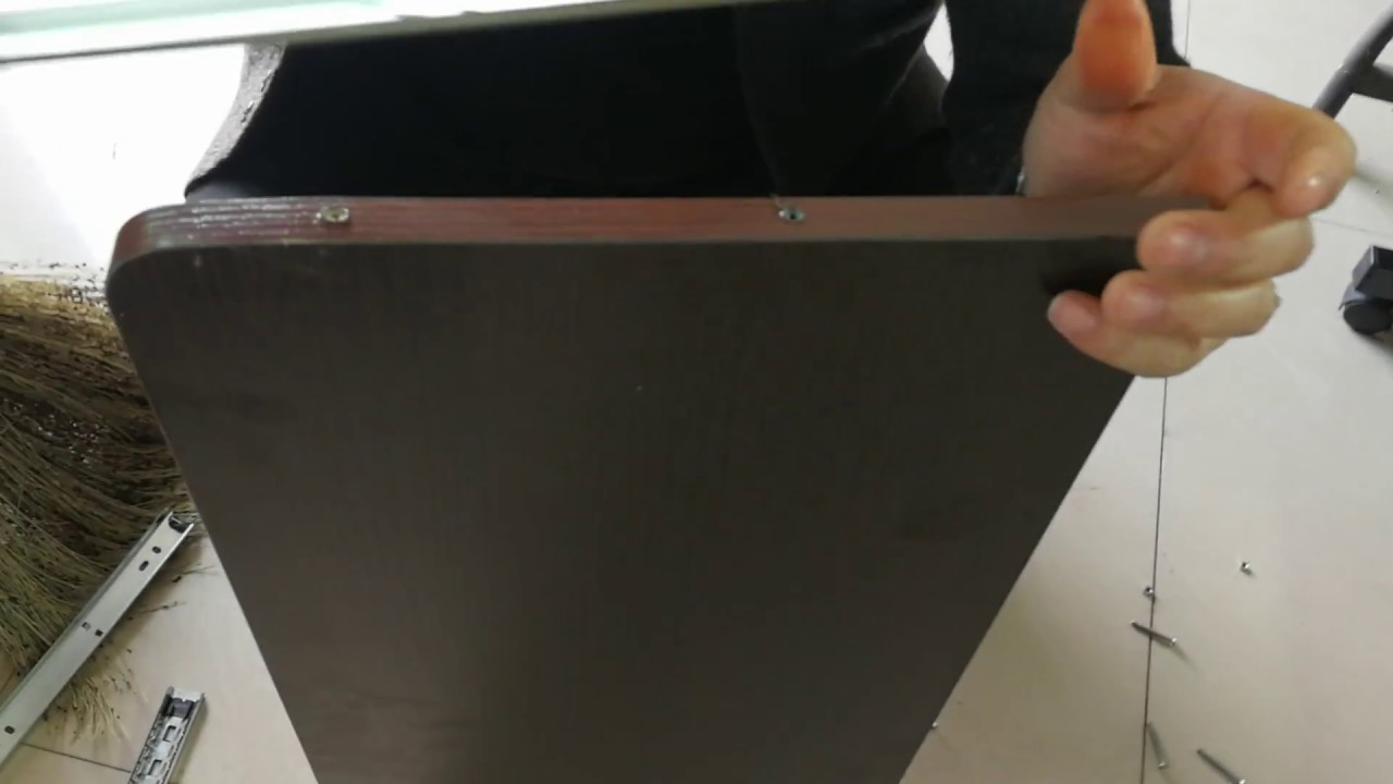 Hw51071 Assembling Of Computer Desk S Slideway Youtube