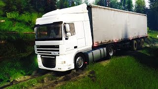 ФУРА DAF ИСПЫТАНИЕ ПО ГРЯЗИ в SPINTIRES
