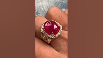 Giọt máu 🩸 đỏ trong lục yên  Ruby đỏ huyết kính trong đeo ngày đêm lúc nào cũng đỏ chót nặng 12.5ct