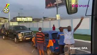 Kumasi fans go 'wild' as Black Stars arrive at Baba Yara