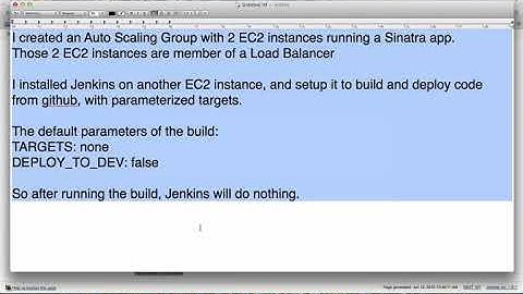 Use Jenkins and AWS to do Auto Scaling, Auto Deployment
