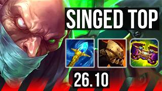 SINGED vs NASUS (TOP) | 47K damage | KR Master | 26.10