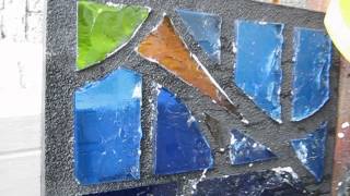 Step 6: Making a faceted glass window: Cleaning the panels. screenshot 5