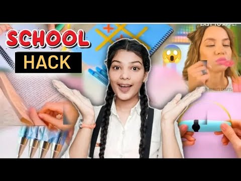 Testing Out Viral SCHOOL HACKS by 5 Minute Crafts 😱 | Back to school ...