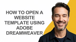 How to Open a Website Template Using Adobe Dreamweaver - KevinHowTo