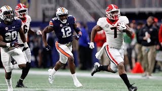 D'Andre Swift 64 Yard Run TD to Clinch a Georgia Playoff Berth | Georgia vs Auburn SEC Championship
