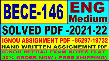 bece 146 solved assignment 2021-22 in English / bece 146 solved assignment / bece 146 assignment