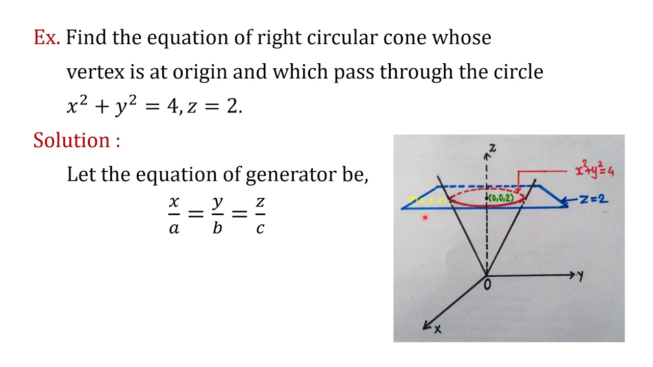 Right Circular Cone with Guiding Curve