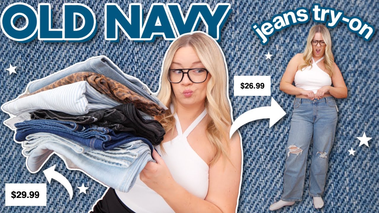 trying on (basically) ALL of old navy's new jeans so you don't have to 👖 (size 16)