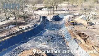 Installing 19,000 M² Film Of Pond Liner At A Holiday Resort In Brabant