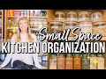 EXTREME KITCHEN ORGANIZATION + DECLUTTER | HOW TO ORGANIZE SMALL KITCHEN | NO PANTRY RENTER FRIENDLY