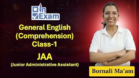 APSC JAA General English | Comprehension | @InExamOfficial