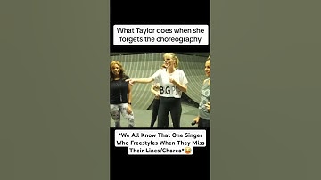 What Taylor Does When She Forgets Choreo.Swifties Subscribe #taylorswift #rehearsal #choreography