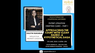 Patent Litigation : A hypothetical Saga (Carimo V. Invido) | Ms Swathi Sukumar| Nyaya Forum