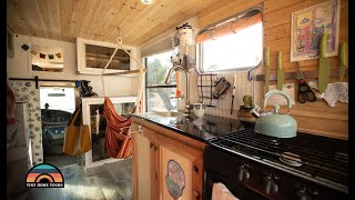 Her Beautiful DIY Ambulance Tiny House  Solo Female Travel On A Budget