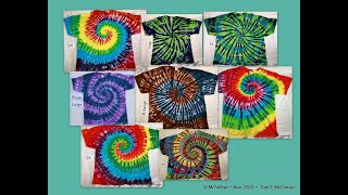 The Mystical Magical Tie Dye Spiral ~ 1 Twist ~ 8 Tees (TimeStamps in Description Box)