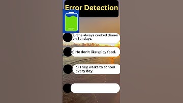 English Error Detection Quiz