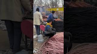 Copper Recycling Process #copperwire #recycling #crafts