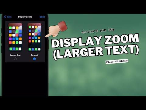 How to Enable Display Zoom and Use Larger Text (iPhone iOS 18 - UPDATED)