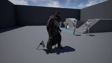 2019 Unreal Engine 4 22 Paragon The Reaver with 3rd person template with NPC animations