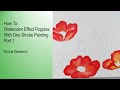 Learn to Paint - One Stroke With Donna - Watercolor Effect Poppies Part 1| Donna Dewberry 2021