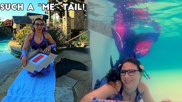 Miishy Fins Mermaid Tail Unboxing and First Swim!