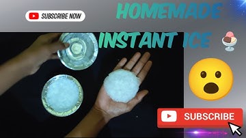 Homemade instant ice#🍨🍦# Experiment#video 😮😮