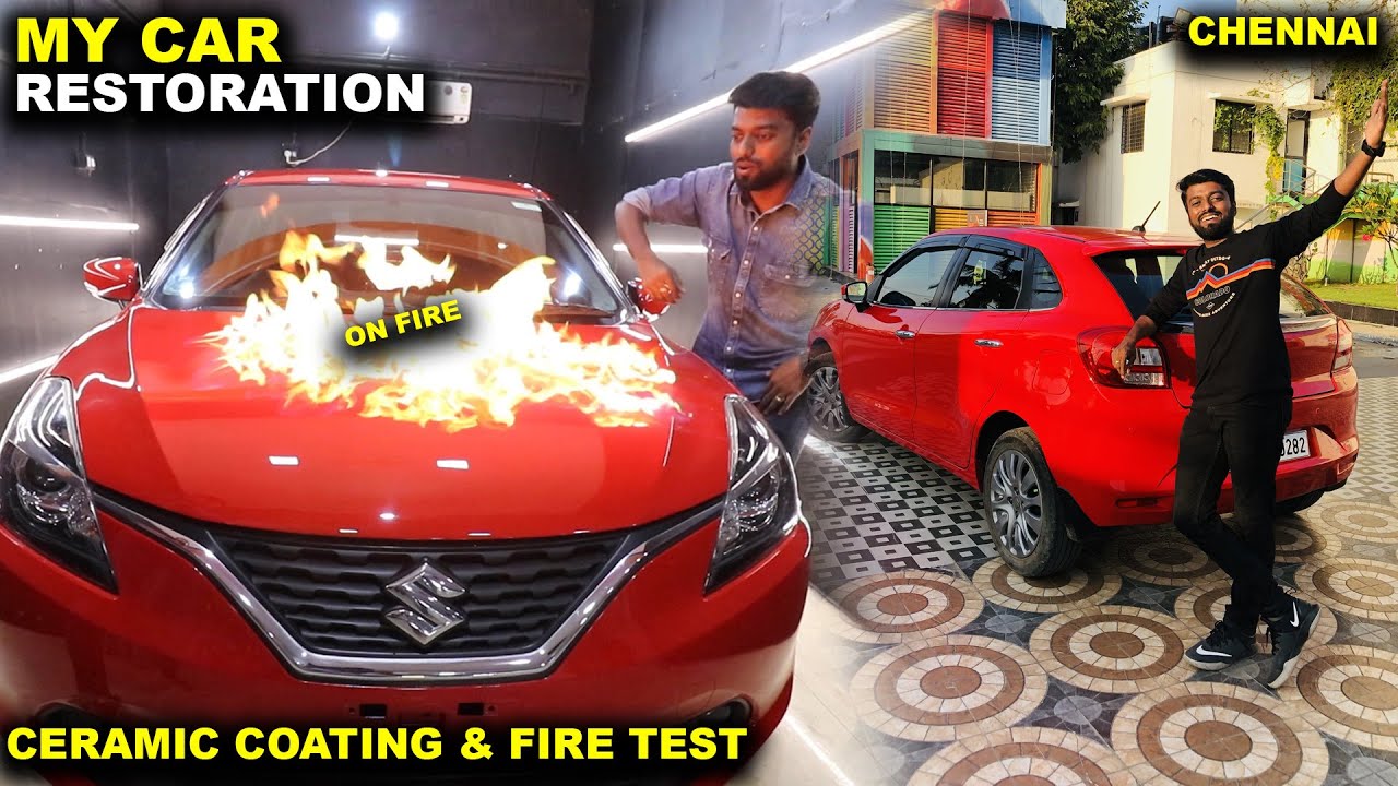 Baby Baleno On Fire My Car Restoration Ceramic Coating Avtodock Chennai Youtube