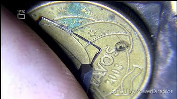 Hand Engraving .Laying the graver on it