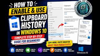 How to Enable and Use Clipboard History in Windows 10( Complete Step by Step Guide for Beginners)