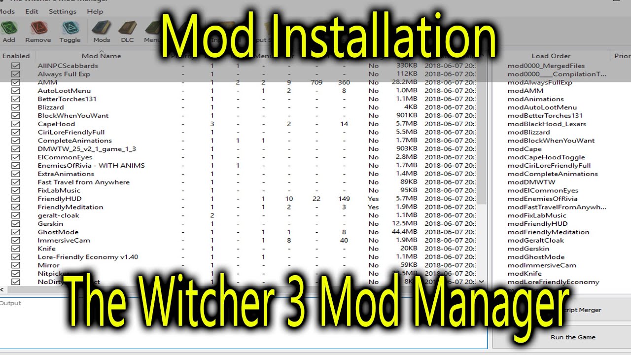how to mod the witcher 3 with nexus mod manager