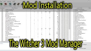 Mod Installation: The Witcher 3 Mod Manager