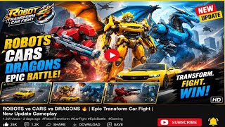 Robot Dragon vs Car Robot Battle 🔥 | Robot Transform Car Fight Gameplay | Epic Action Game 2026 screenshot 4