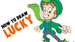 How to Draw Lucky the Leprechaun from Luck Charms