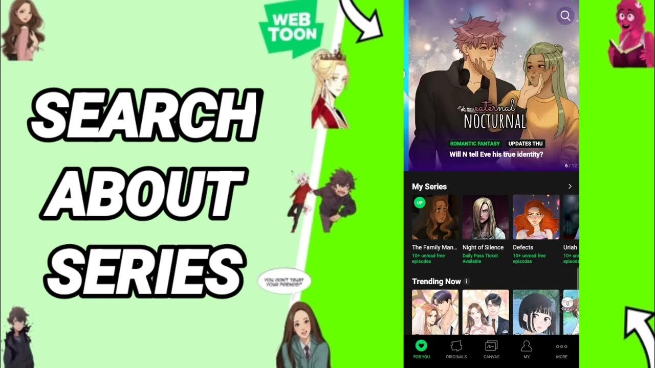 How To Search In Webtoon How To Search About Series On WebToon App - YouTube