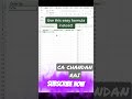 Excel Serial Number | Sequence formula | #Excelshort #exceltutorial  #excelshortcuts #ca #sequence