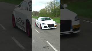 550HP Audi TT RS And R8 Accelerations! #audi #ttrs #r8 #flyby #carspotting #sportscars #cars #v10