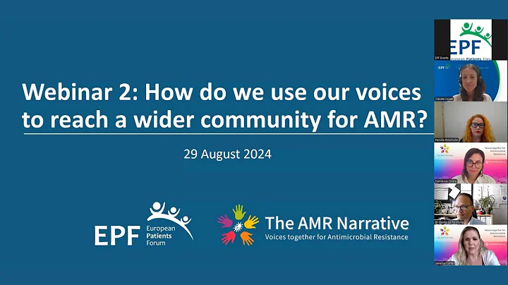 Webinar 2: How do we use our voices to reach a wider community for AMR?