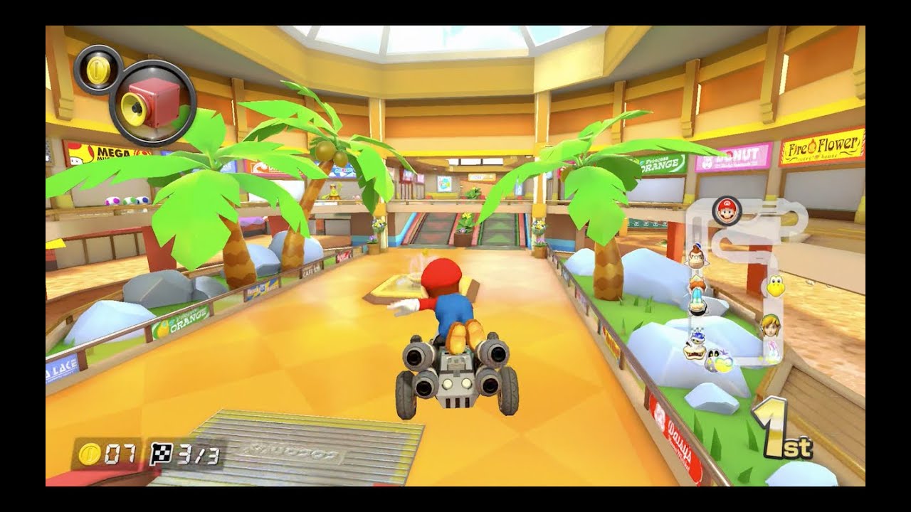 Mario Kart 8 Deluxe Wii Coconut Mall [1080 HD] YouTube