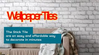 Self Adhesive Wallpaper Tiles DIY Idear - Home Decor - The Stick Tile screenshot 5