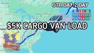 💰5K Cargo Van Load #otrdaytoday #expedite  #trucking